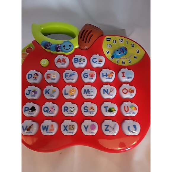 VTech Alphabet Red Apple ABC Learning Toy Preschool Letters Music & Lights Works - Picture 5 of 16
